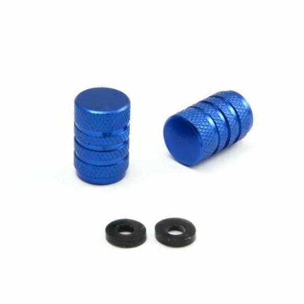 ΤΑΠΕΣ ΒΑΛΒΙΔΩΝ PRO-BOLT (2DCAP10B) Aluminium Valve Dust Cap Pack x2 Blue