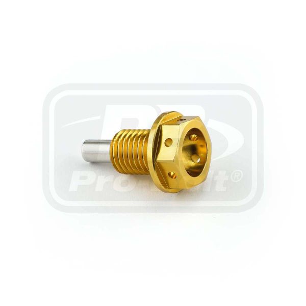 PRO-BOLT ALUMINIUM MAGNETIC SUMP BOLT M12x(1.50mm)x15mm Race Spec Gold