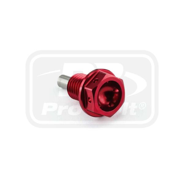 PRO-BOLT ALUMINIUM MAGNETIC SUMP BOLT M12x(1.50mm)x15mm Race Spec Red