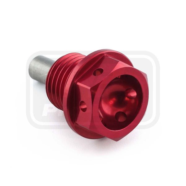 PRO-BOLT ALUMINIUM MAGNETIC SUMP BOLT M14x(1.50mm)x12mm Race Spec Red