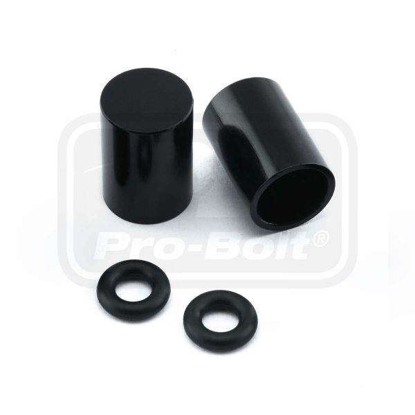 ΚΙΤ ΤΑΠΕΣ PRO-BOLT (BNCOVER7-2BK) Aluminium Bleed Nipple Cover M7 Pack x2 Black