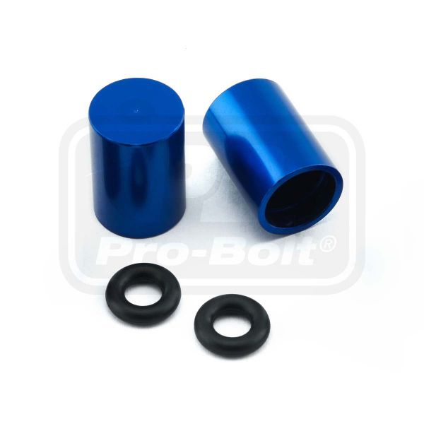 ΚΙΤ ΤΑΠΕΣ PRO-BOLT (BNCOVER7-2B) Aluminium Bleed Nipple Cover M7 Pack x2 Blue