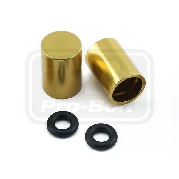 ΚΙΤ ΤΑΠΕΣ PRO-BOLT (BNCOVER7-2G) Aluminium Bleed Nipple Cover M7 Pack x2 Gold