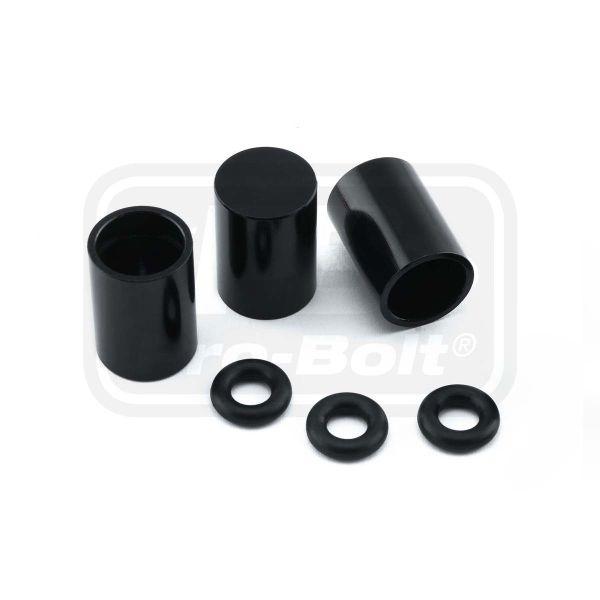 ΚΙΤ ΤΑΠΕΣ PRO-BOLT (BNCOVER7-3BK) Aluminium Bleed Nipple Cover M7 Pack x3 Black