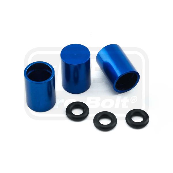 ΚΙΤ ΤΑΠΕΣ PRO-BOLT (BNCOVER7-3B) Aluminium Bleed Nipple Cover M7 Pack x3 Blue