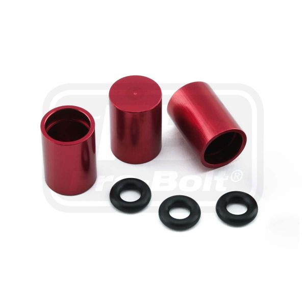 ΚΙΤ ΤΑΠΕΣ PRO-BOLT (BNCOVER7-3R) Aluminium Bleed Nipple Cover M7 Pack x3 Red