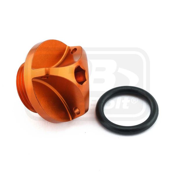 PRO-BOLT ALUMINIUM OIL FILLER CAP SUZUKI ORANGE