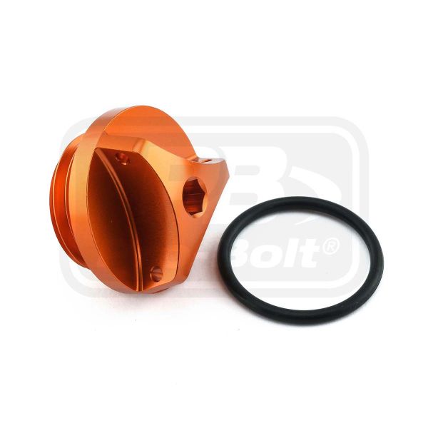 PRO-BOLT ALUMINIUM OIL FILLER CAP YAMAHA ORANGE