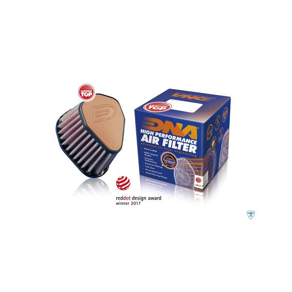 DNA AIR FILTER HEXAGON ID 51mm- LEATHER TOP